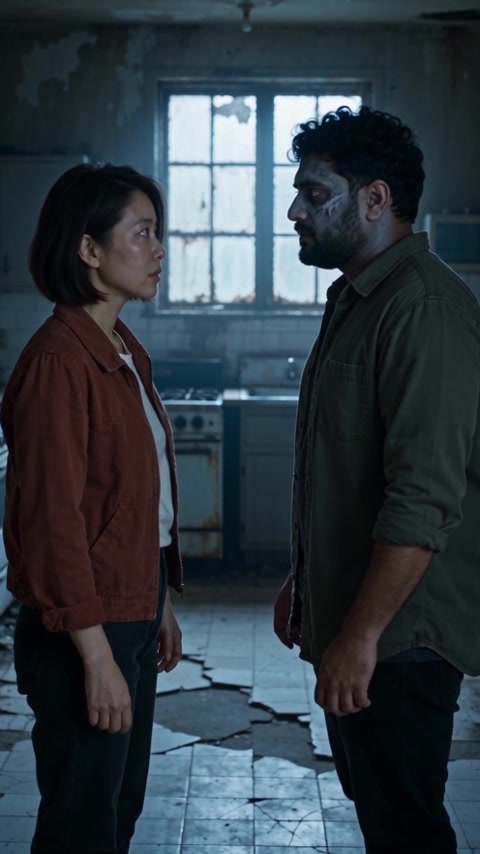 Cold kitchen, before the hug